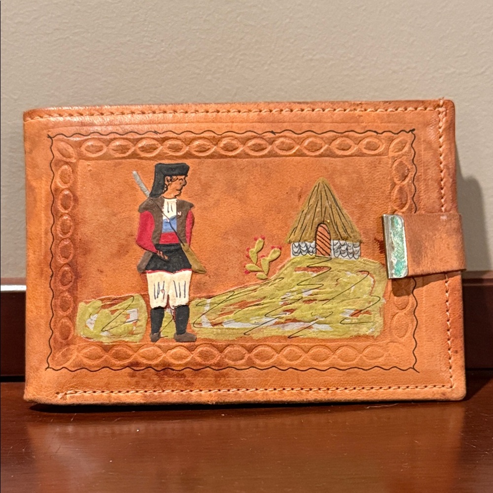 Handcrafted Leather Wallet from Sardinia - never used